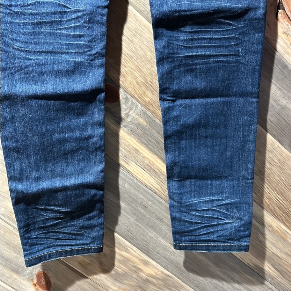 NWT Free People Haynes Wash Patchwork Crochet low rise straight leg jeans Sz 31 - Picture 7 of 8